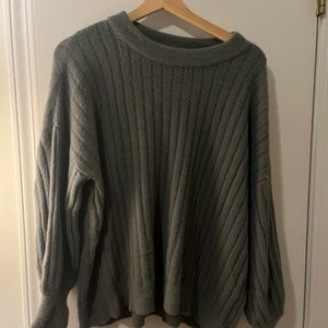 aerie buttercream sweater in royal palm